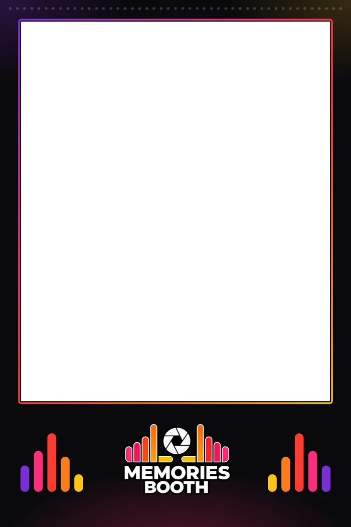 Cadre photo aux couleurs de Memories Booth