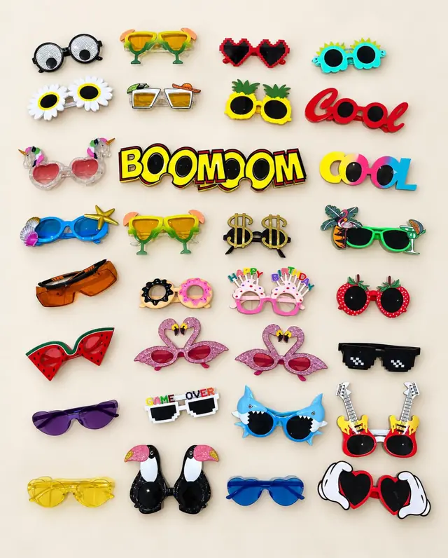 Lunettes fantaisie Boom, Cool, flamants et ananas